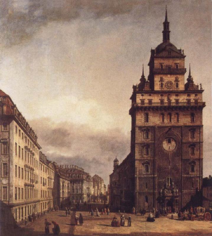 Bernardo Bellotto Square with the Kreuz Kirche in Dresden oil painting image